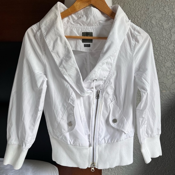 Armani Exchange AX cropped lightweight bomber jacket/blouse - Picture 1 of 7